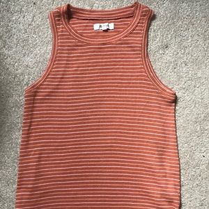 Madewell high neck ribbed tank